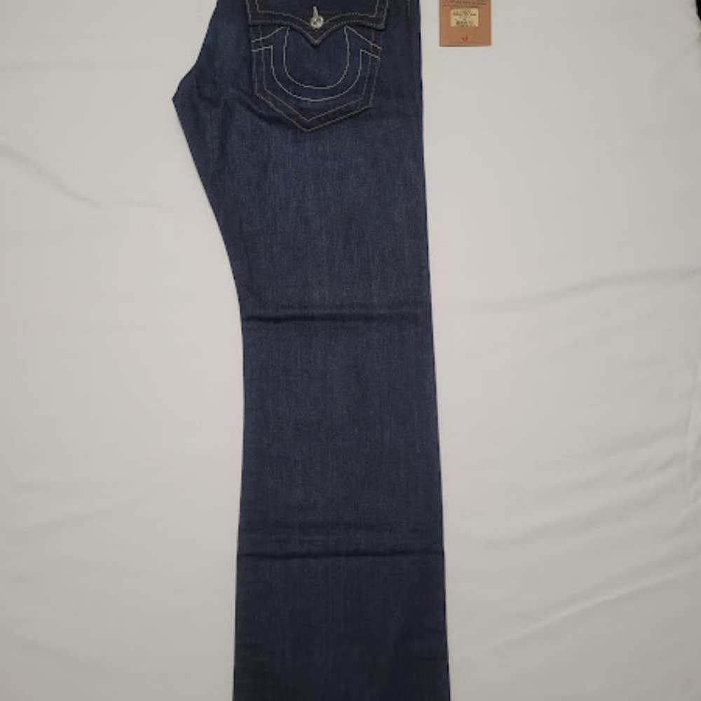 *New* True Religion Ricky Straight Jean W 36 Blue - Picture 3 of 10